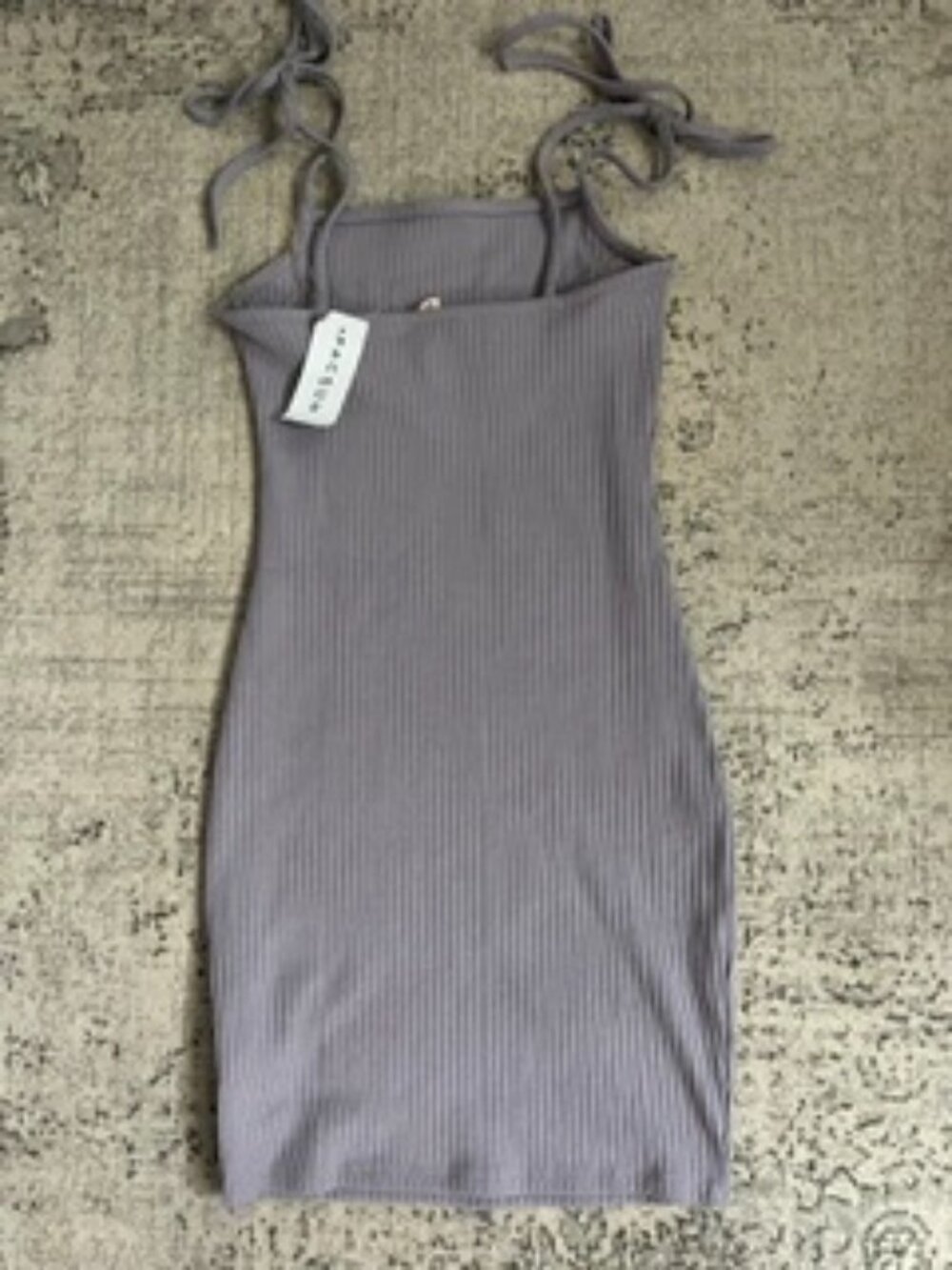 🧡3/$15  NWT Pacsun L.A. Hearts Bodycon Lavender Mini Dress Tie-Up Straps XS - Picture 6 of 6
